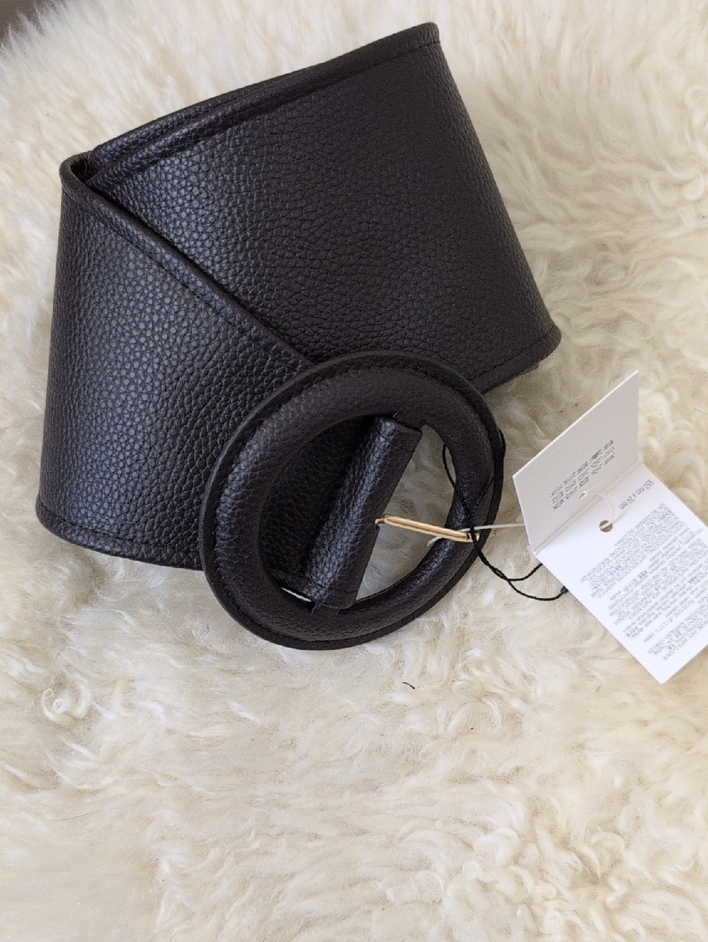 ZARA WIDE WAIST BELT NWT CHOCOLATE BROWN